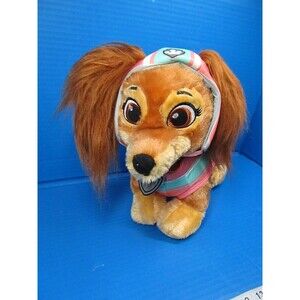 Build A Bear Paw Patrol Liberty Dog W/Helmet Collar Jacket  14" longhair Dachshu